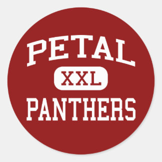 Pegatina Redonda Petal - Panthers - Middle - Petal Mississippi