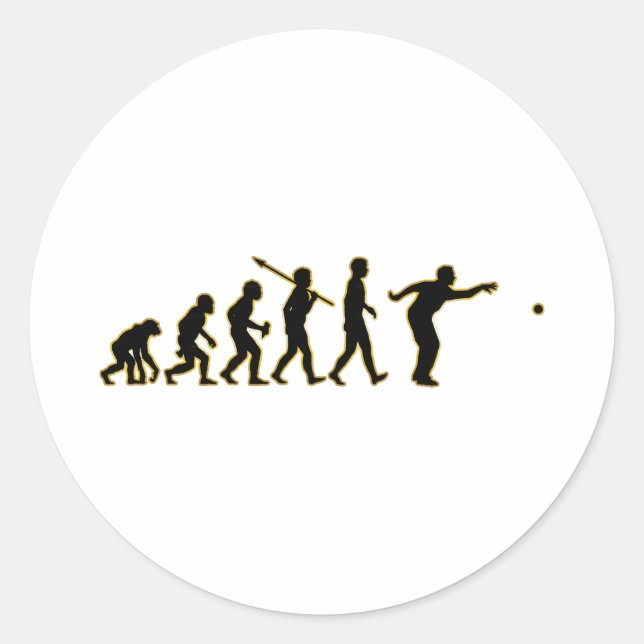 Pegatina Redonda Petanque (Anverso)