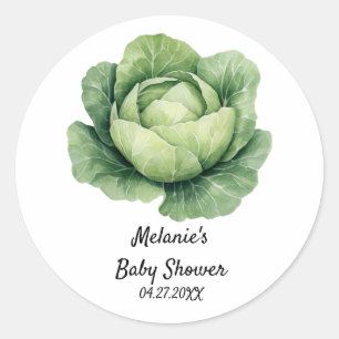 Pegatina Redonda Peter Rabbit Boy Baby Shower Caggabe Head