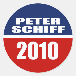 PEGATINA REDONDA PETER SCHIFF PARA EL SENADO