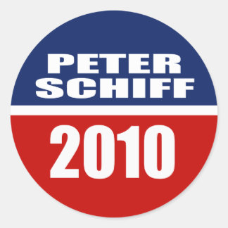 PEGATINA REDONDA PETER SCHIFF PARA EL SENADO