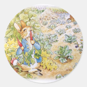 Pegatina Redonda Peter the Rabbit