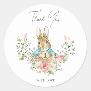 Pegatina Redonda Peter the Rabbit