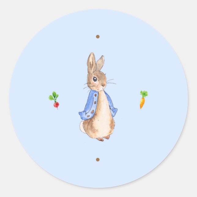 Pegatina Redonda Peter the Rabbit (Anverso)