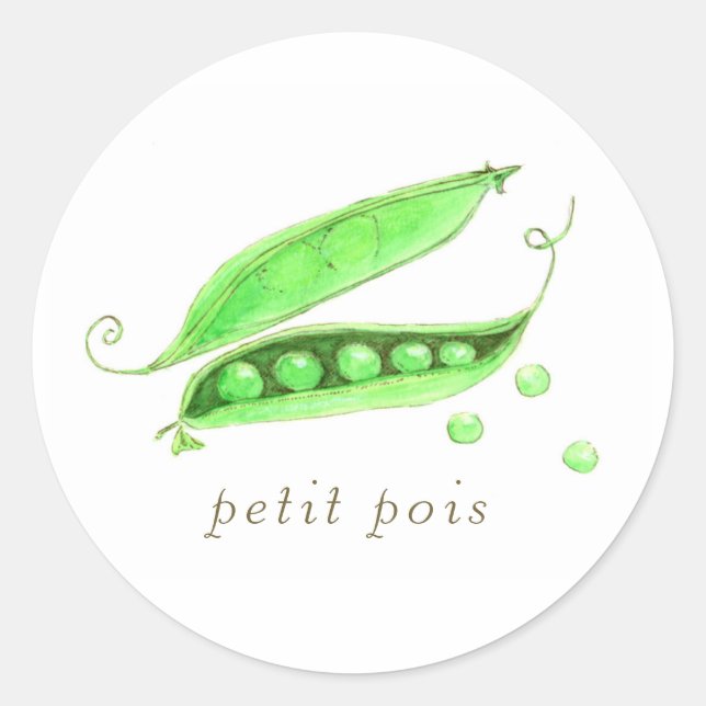 Pegatina Redonda Petit Pois (Anverso)