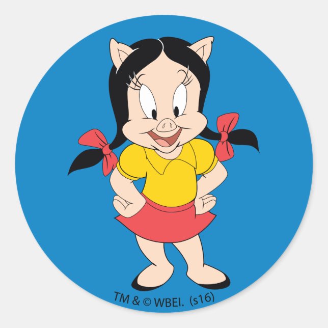 Pegatina Redonda Petunia | Classic Petunia (Anverso)