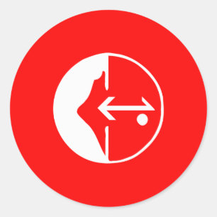 Pegatina Redonda Pflp, bandera política de Colombia