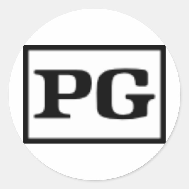 Pegatina Redonda PG nominal, sistema de clasificación (Anverso)