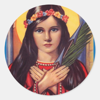 Pegatina Redonda Philomena