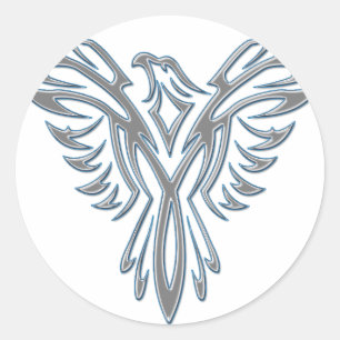 Pegatina Redonda Phoenix D