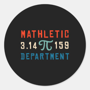 Pegatina Redonda Pi Day 2025 Math Lover Matemáticas Depar Matético