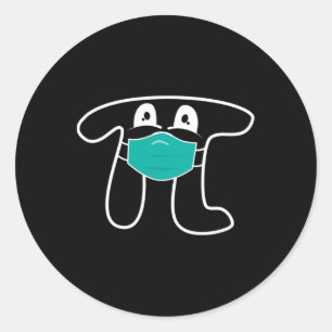 Pegatina Redonda Pi Day 2025 Pi Con Camisas Matemáticas Para Profes