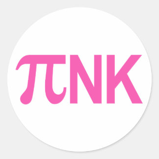 PEGATINA REDONDA PI PINK NK