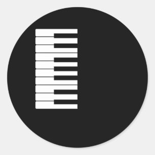 Pegatina Redonda Piano 44.º Piano 1979