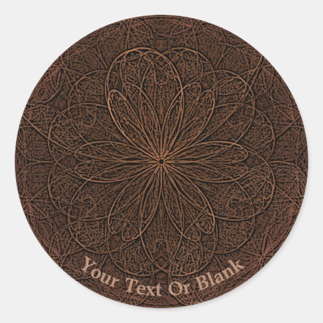 Pegatina Redonda Picado de chocolate (Anverso)