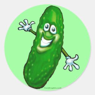Pegatina Redonda Pickle