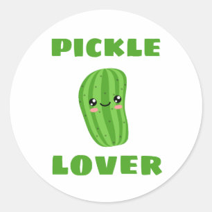 Pegatina Redonda Pickle Lover