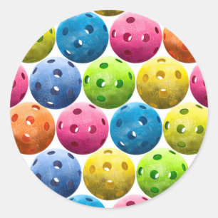 Pegatina Redonda Pickleball