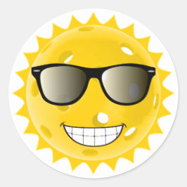 Pegatina Redonda Pickleball Cool