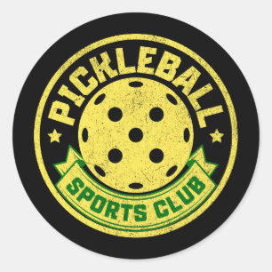 Pegatina Redonda Pickleball Sports Club
