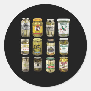 Pegatina Redonda Pickles Pickle Pickle