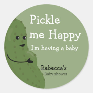 Pegatina Redonda Pickme Feliz bebé