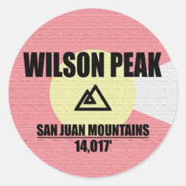 Pegatina Redonda pico Wilson