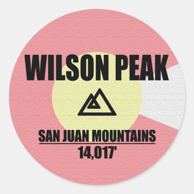 Pegatina Redonda pico Wilson (Anverso)