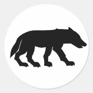 Pegatina Redonda Pictish Cutout