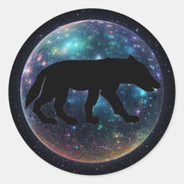 Pegatina Redonda Pictish Space Orb