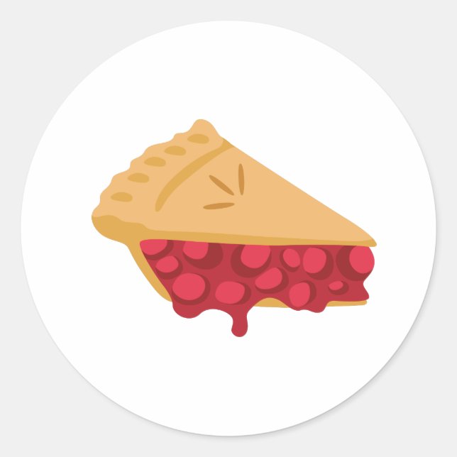 Pegatina Redonda Pie de cereza (Anverso)