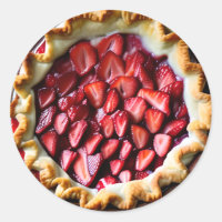 Pie de fresa con corteza