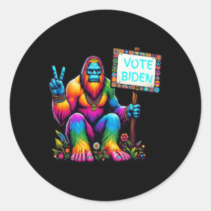 Pegatina Redonda Pie De Viaje Para Biden Kamala Harris 47 47º Presi