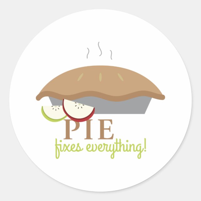 Pegatina Redonda Pie Fija todo (Anverso)