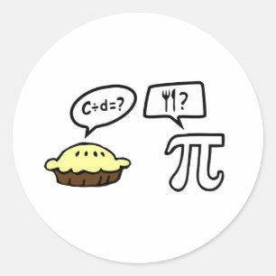 Pegatina Redonda Pie & Pi