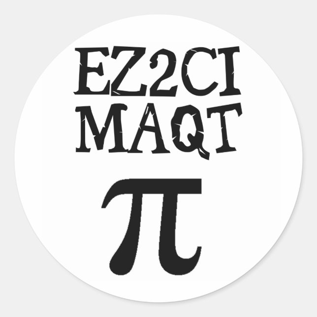Pegatina Redonda Pie QT Pi Cutie (Anverso)