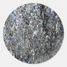 Pegatina Redonda Piedra gris de moda