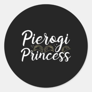 Pegatina Redonda Pierogi Maker Polonia Pierices Polonia Pierogi Cut