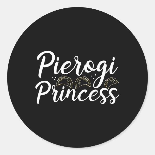 Pegatina Redonda Pierogi Maker Polonia Pierices Polonia Pierogi Cut (Anverso)