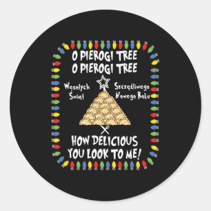 Pegatina Redonda Pierogi Poland Food Piermas Maker