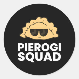Pegatina Redonda Pierogi Squad Poland Pierogi