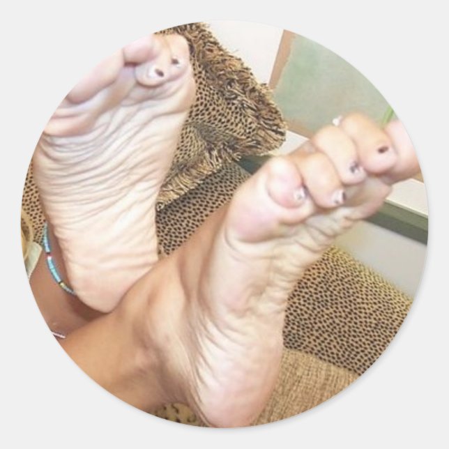 PEGATINA REDONDA PIES SUAVES (Anverso)