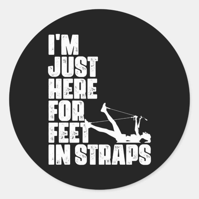 Pegatina Redonda Pilates Ejercen el entrenamiento de salud Fitness  (Anverso)