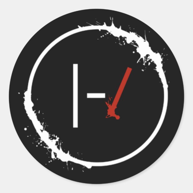 Pegatina Redonda pilotos-21 (Anverso)