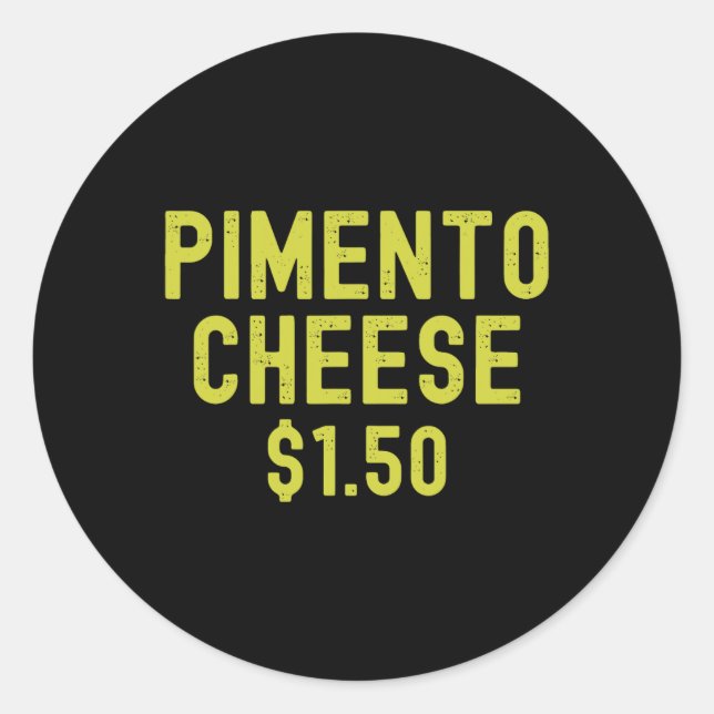 Pegatina Redonda Pimento Cheese Golf Dad Master Golf Players August (Anverso)