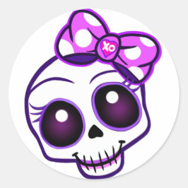 Pegatina Redonda Pin botón de Kawaii Cute Creepy