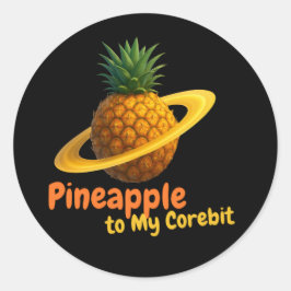 Pegatina Redonda Piña a Mi Corebit.