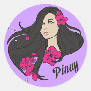 Pegatina Redonda Pinay