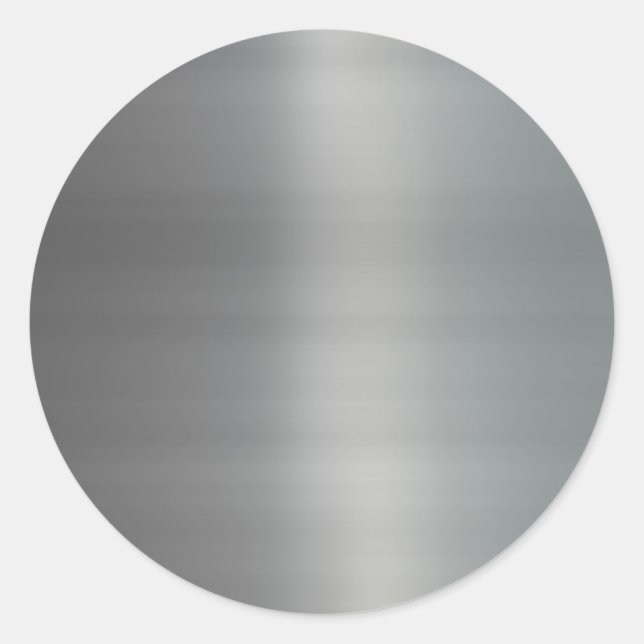 Pegatina Redonda Pincel elegante Metalizado texturado (Anverso)