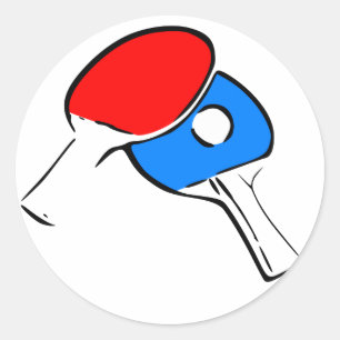 Pegatina Redonda Ping Pong
